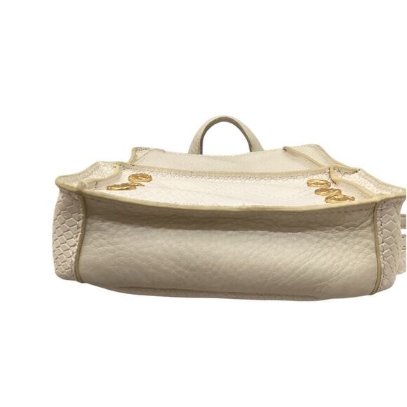 Hammitt Hunter Mini Backpack In Marshmallow White Snake Gold Hardware Handbag - Picture 14 of 16